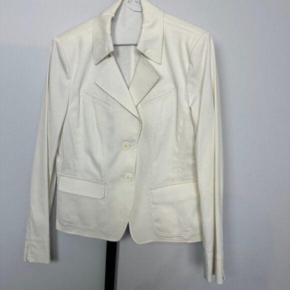 EUC - Riani Offwhite Blazer Jacket, Size 10 - Picture 7 of 9